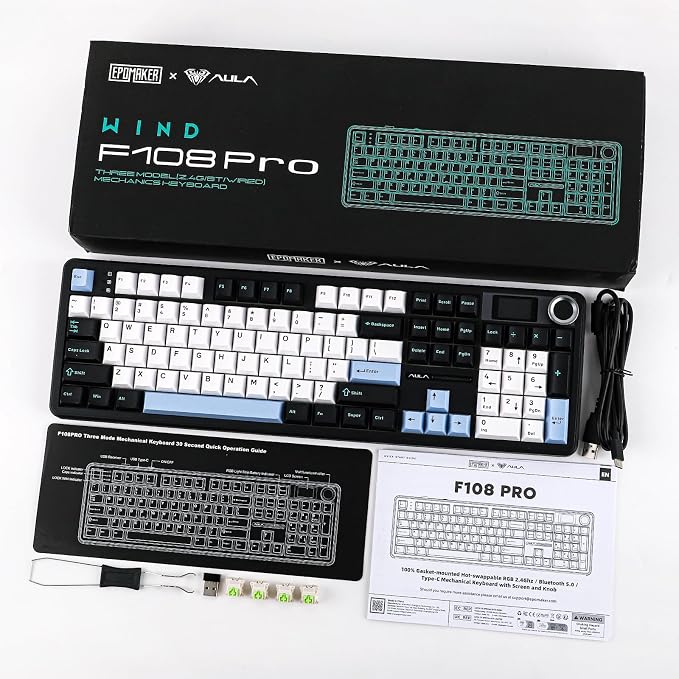EPOMAKER X Aula F108 PRO Wireless Gaming Keyboard - Image 8