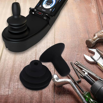 4 Pcs Wheelchair Joystick Button Cap Joystick Controller Knob and Gaiter Black - Image 7