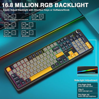 AULA F108 PRO - Wireless Mechanical Keyboard - Image 7