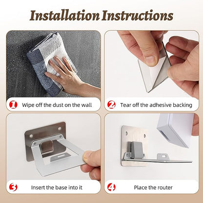 Starlink Router Mini Mount, Punch-Free Wall Mount Bracket, Not damaging the - Image 4