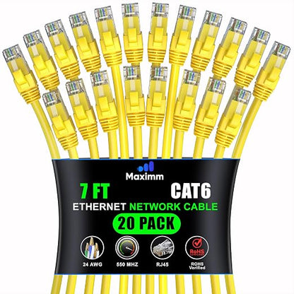 Maximm Cat 6 Ethernet Cable 7 ft by MaximmCable