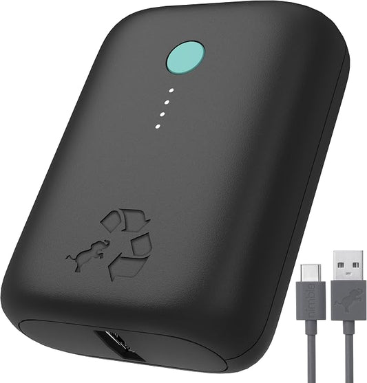 Nimble Champ Lite Portable Charger, 5200mAh Fast Charging Power Bank 15W USB C by Nimble