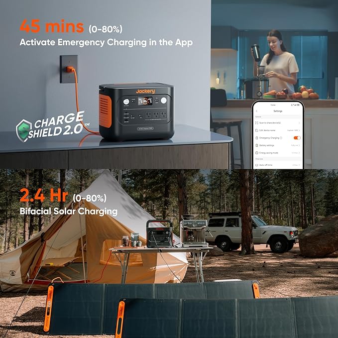 Jackery Explorer 1000 v2 Portable Power Station and Carrying Bag, 1070Wh - Image 4