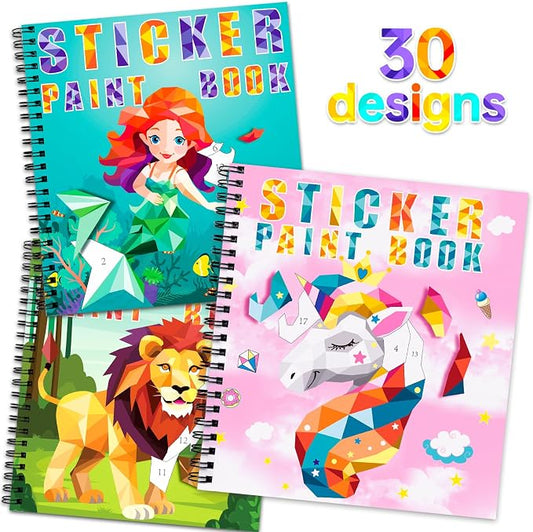 homicozy 3PCS Sticker Paint Books by HOMICOZYONLYMAKEYOUNEED