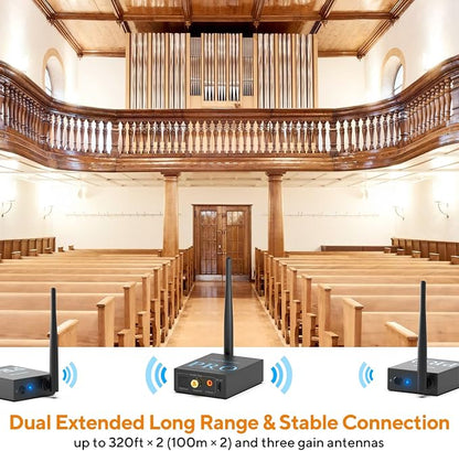 1Mii 3-in-1 2.4Ghz Wireless Audio Transmitter Receiver - Image 4
