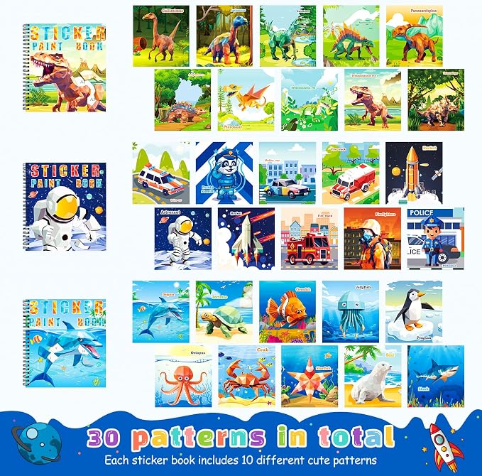 homicozy 4PCS Sticker Paint Books - Image 3