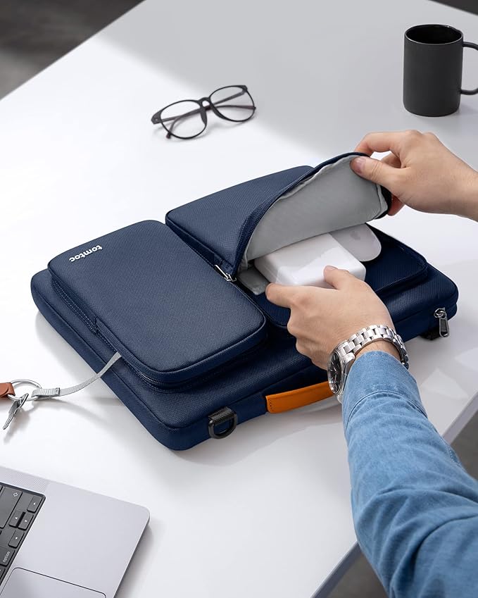 tomtoc Laptop Shoulder Bag for 14 Inch MacBook Pro M4/M3/M2/M1 Pro/Max 2024-2021 - Image 8