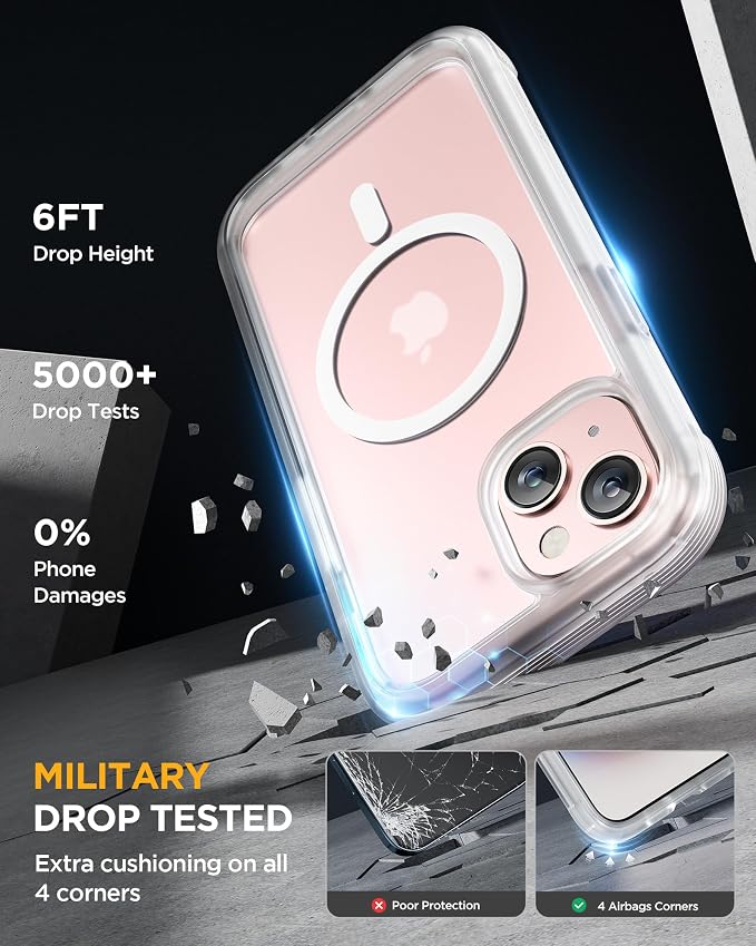Miracase Magnetic for iPhone 15 Plus Case 6.7'' Full-Body 15 Plus Phone Case - Image 6