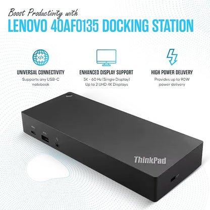 40AF0135US Lenovo Docking Station Dual Monitor Hybrid USB-C - Image 4