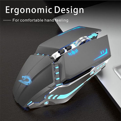 TENMOS T12 Wireless Gaming Mouse Rechargeable, 2.4G Silent Optical Wireless - Image 6