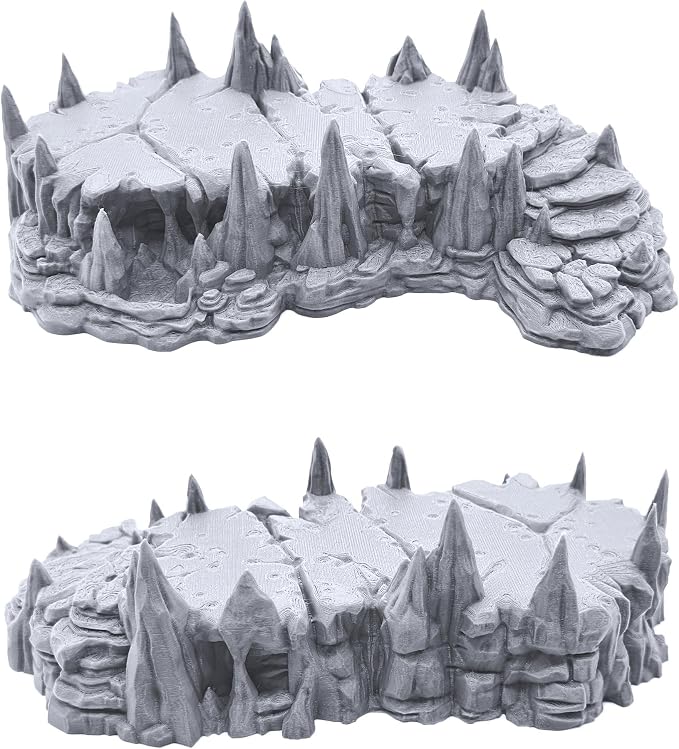 EnderToys Raised Caverns by Printable Scenery, 3D Printed Tabletop RPG Scenery - Image 4