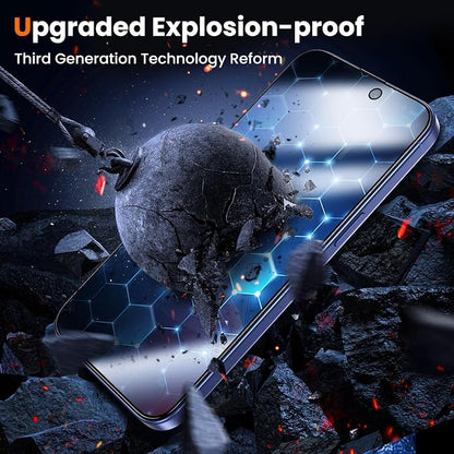 UniqueMe for iPhone 16 / iPhone 15 Privacy Screen Protector - Image 5