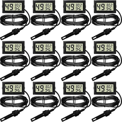 Weewooday Mini Digital Temperature Humidity Meters Gauge by Weewooday