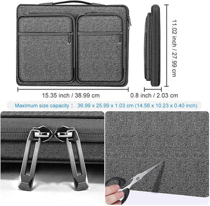 ZINZ Laptop Case 15 15.6 16 inches Sleeve Slim Briefcase Spill-Resistant Handbag - Image 2