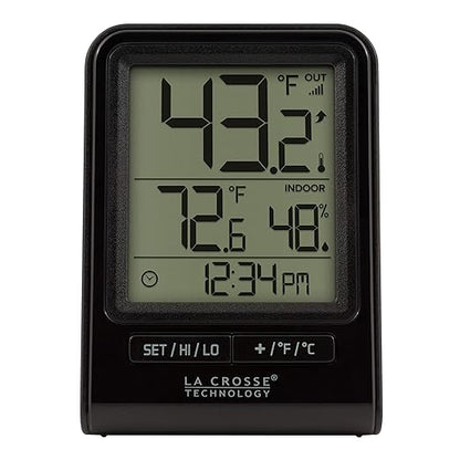 La Crosse Technology 308-1409BT-CBP Black Wireless Temperature & Humidity - Image 4