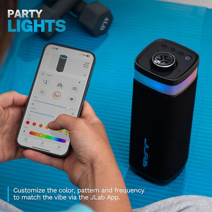 JLab JBuds Party Portable Bluetooth Speaker, 2 Full-Range Drivers + 2 Passive - Image 3