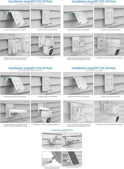 Universal Vinyl Siding Mount for AOSU SolarCam D1 SE/Lite/Max, eufy Solocam - Image 4