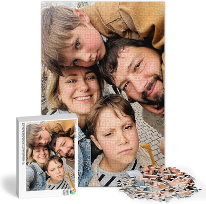 Personalized Puzzle for Father's Day, Custom Puzzles for Adults 1000 Pieces by RIYAKOO