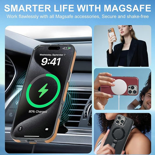 Leather Case, Suitable for iPhone 16 Case, Invisible Magnetic Design, Equipped - Image 2