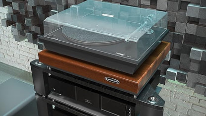 IsoAcoustics Delos Turntable Isolation Butcher Block Series: 1815W2 Walnut - Image 4