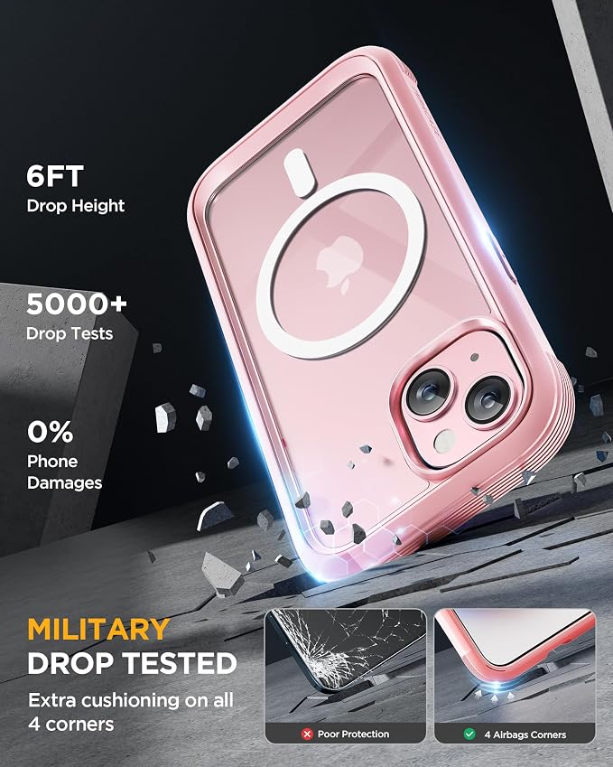 Miracase Glass Series for iPhone 15 Case Full-Body Magnetic Case - Image 4