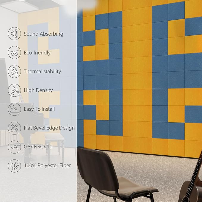 12 Pack Acoustic Panels Self Adhesive Sound Proof Foam, High Density Sound - Image 5