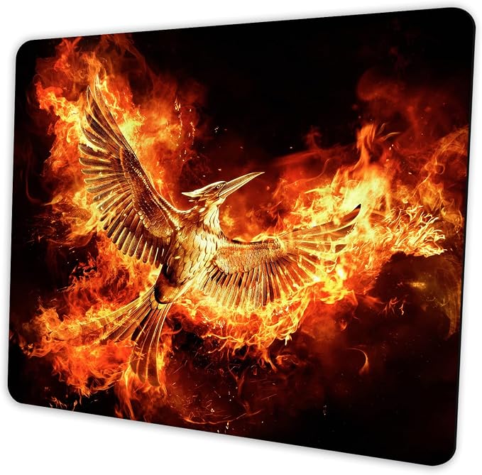 Cool Phoenix Mouse Pad Personalized Design, Non-Slip Surface, Rubber Base by Shalysong