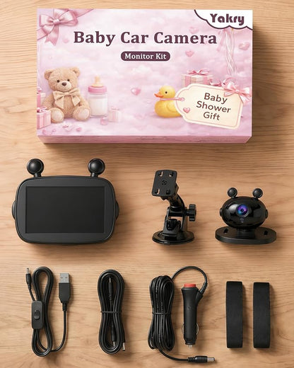Yakry HD 1080P Baby Car Camera: Easy to Install 150° Wide Angle Car Seat Camera - Image 9