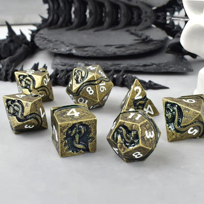 RULE DICE Metal D&D Dice, DND Dice Set, Polyhedral Dice - Image 4