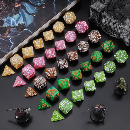 CiaraQ Polyhedral Dice Set, 5 Colors - Image 4