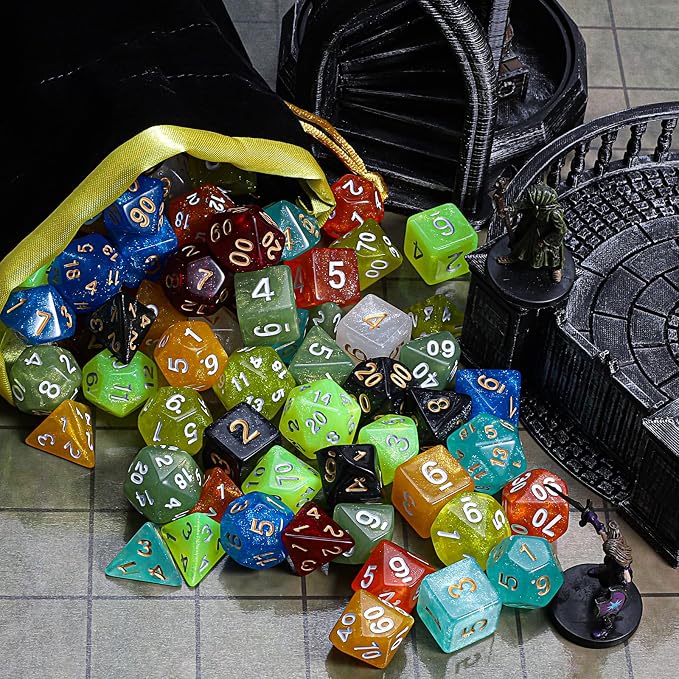 CiaraQ DND dice Set 10x7 Polyhedral Dice - Image 6