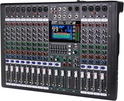 GF12 Multifunction 12 Channel Audio Mixer Stage Performance Mixer Isolated by Doslnlya