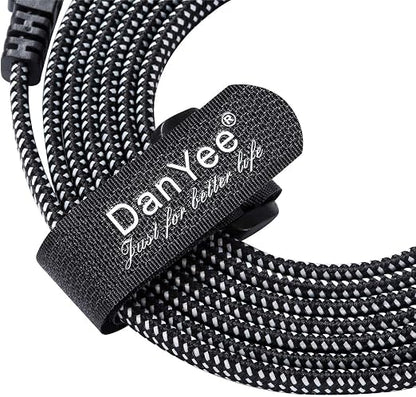 DanYee Cat 8 Ethernet Cable, Nylon Braided, High Speed, 2000 MHz - Image 2