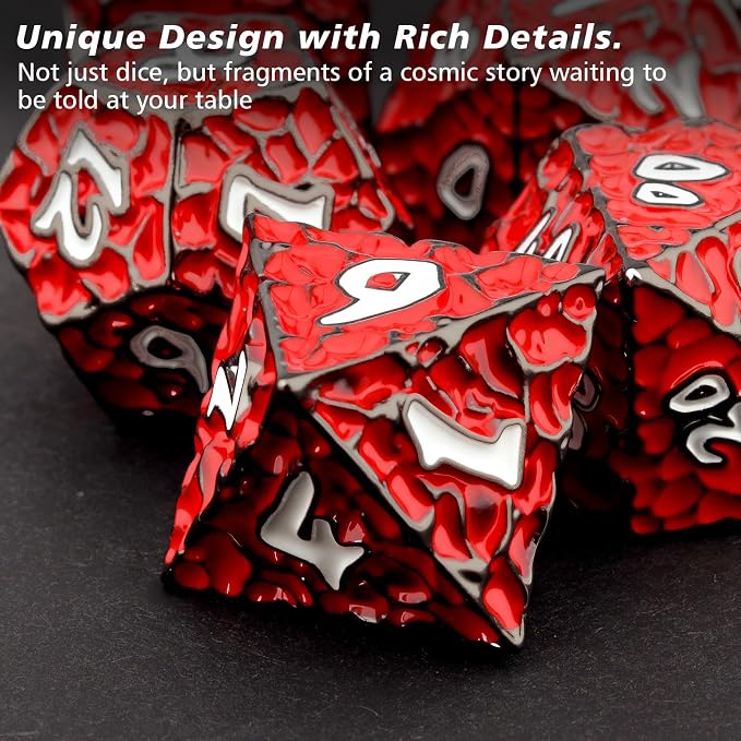 PJOY Metal D&D Dice Set for Dungeons and Dragons Dice - Image 4