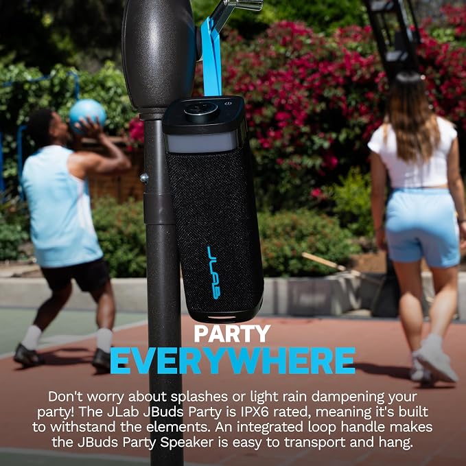 JLab JBuds Party Portable Bluetooth Speaker, 2 Full-Range Drivers + 2 Passive - Image 6