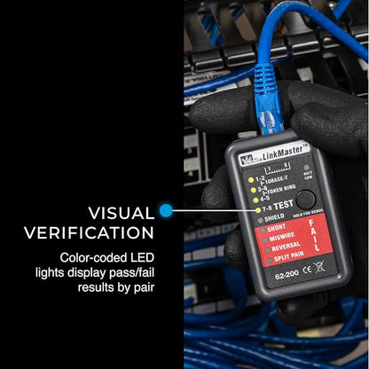 IDEAL INDUSTRIES INC. 62-200 Linkmaster UTP/STP Wire Map Cable Tester - Image 3
