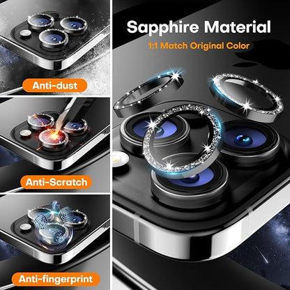 Camera Lens Protector for iPhone 16 Pro Max/16 Pro/15 Pro Max/15 Pro/14 Pro - Image 3