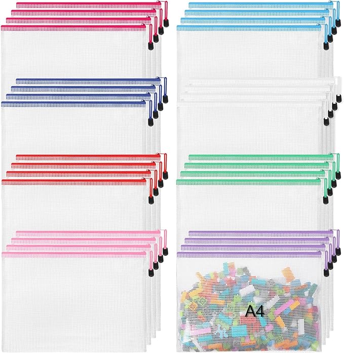 Jetec 32 Pcs Mesh Zipper Bags Toy Storage Bikini Organizer Bag Bolsas Para by Jetec