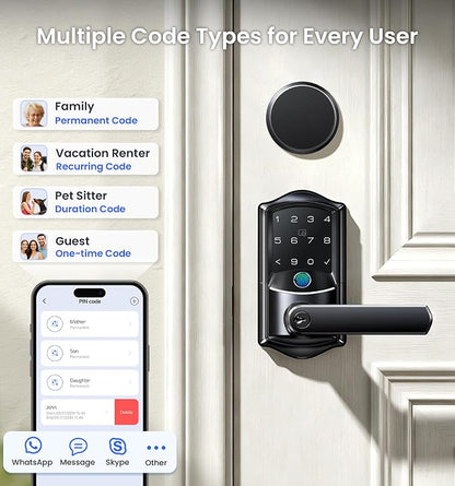 Veise VE029-E Wi-Fi Smart Lever Lock - Image 5