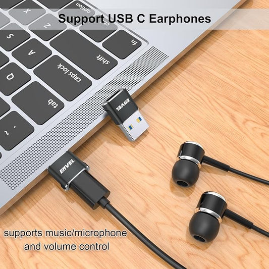 ENVEL USB to USB C Adapter, USB3 5Gbps High Speed Data Transfer, OTG Converter - Image 2