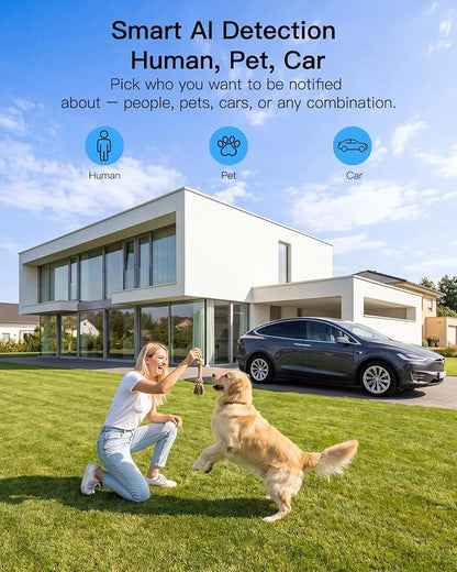 VIMTAG Pan/Tilt Outdoor Security Camera, 2.5K 4MP WiFi Home CCTV Camera - Image 9
