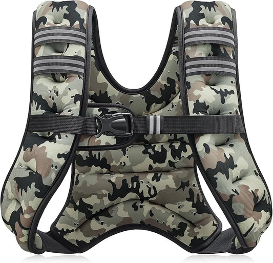 ZELUS Weighted Vest, 6lb/8lb/12lb/16lb/20lb/25lb/30lb Weight Vest by ZELUS