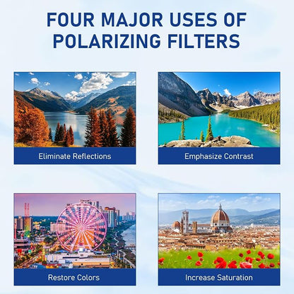 52mm Clip-on CPL Phone Camera Filter Kit, Circular Polarizer Filter, CPL - Image 6