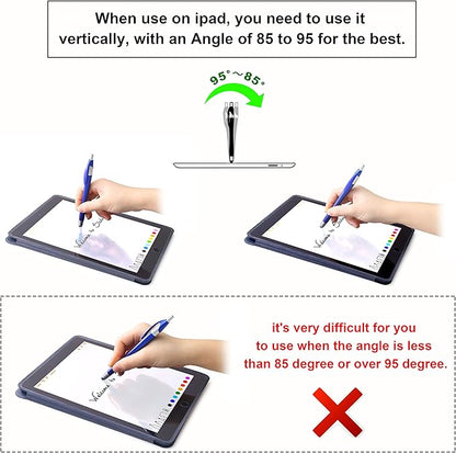Skoloo Electronic Screen Touch Stylus, 14 Pack 2 in 1 Slim Long Click Ink - Image 4