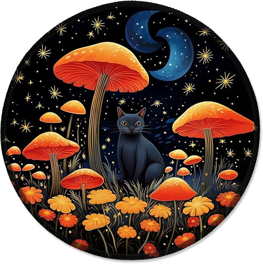 ITNRSIIET Round Mouse Pad with Stitched Edge Premium-Textured Waterproof by +ITNRSIIET