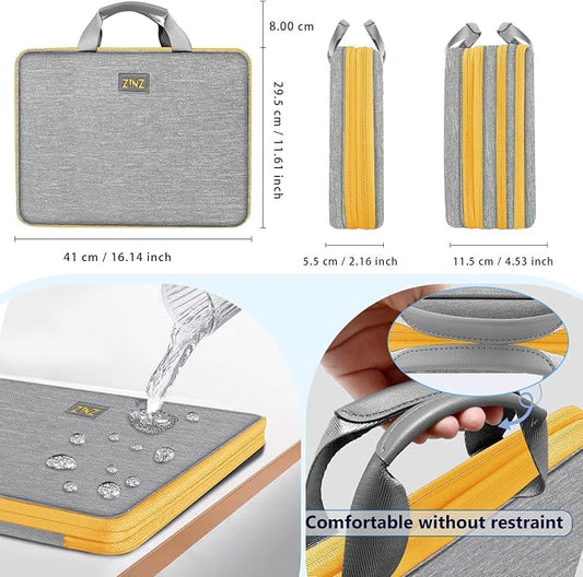ZINZ Slim Expandable Laptop Case 15.6 Inch Sleeve Upgraded Protective Durable - Image 2