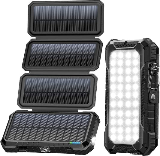 BLAVOR Solar Charger Power Bank, PD 18W Fast Charging 20000mAh Battery Pack by BLAVOR