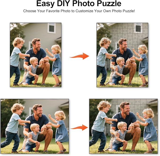 Custom Puzzle from Photos, Personalized Photo Puzzle 35/70/120/500/1000 Pieces - Image 5