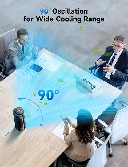 Grelife Tower Fan, 28dB Quiet Operation, 90° Wide Oscillation, 3 Speeds - Image 5