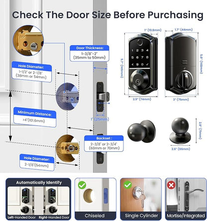 Veise VE017-K Fingerprint Smart Lock - Image 8